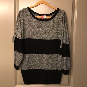 Tunic length sweater